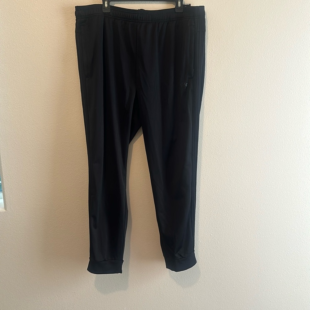 Adidas triple black joggers